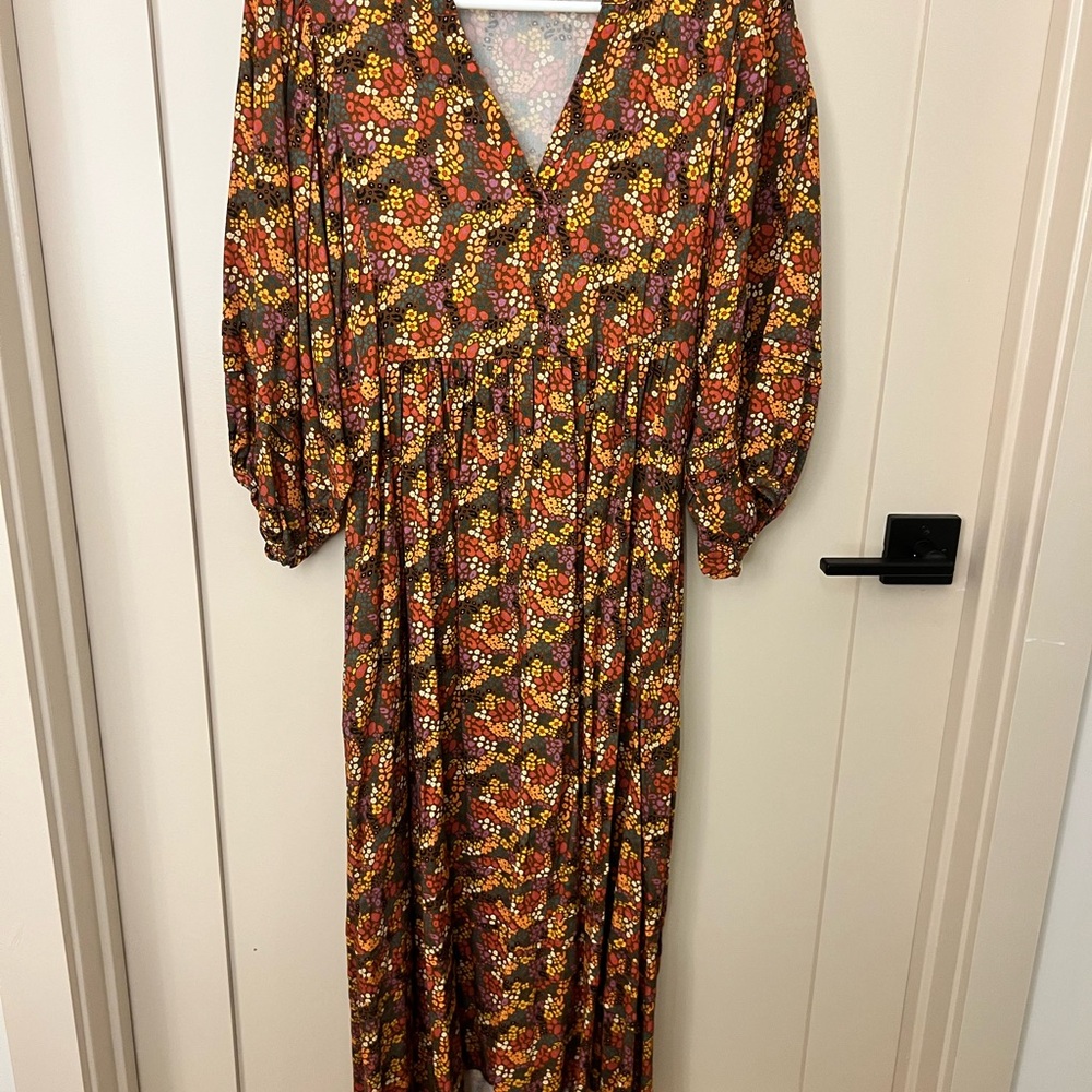 Marine Layer Multicolor Floral Long Sleeve Dress